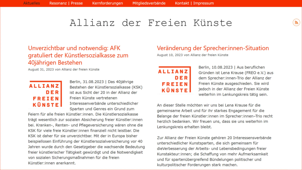Allianz der freien Künste